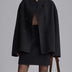 Charlene | Women's Double-Breasted Pea Coat - Black
