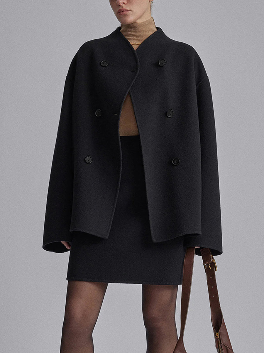 Charlene | Women's Double-Breasted Pea Coat