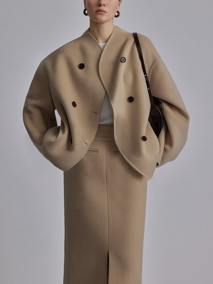 Charlene | Women's Double-Breasted Pea Coat