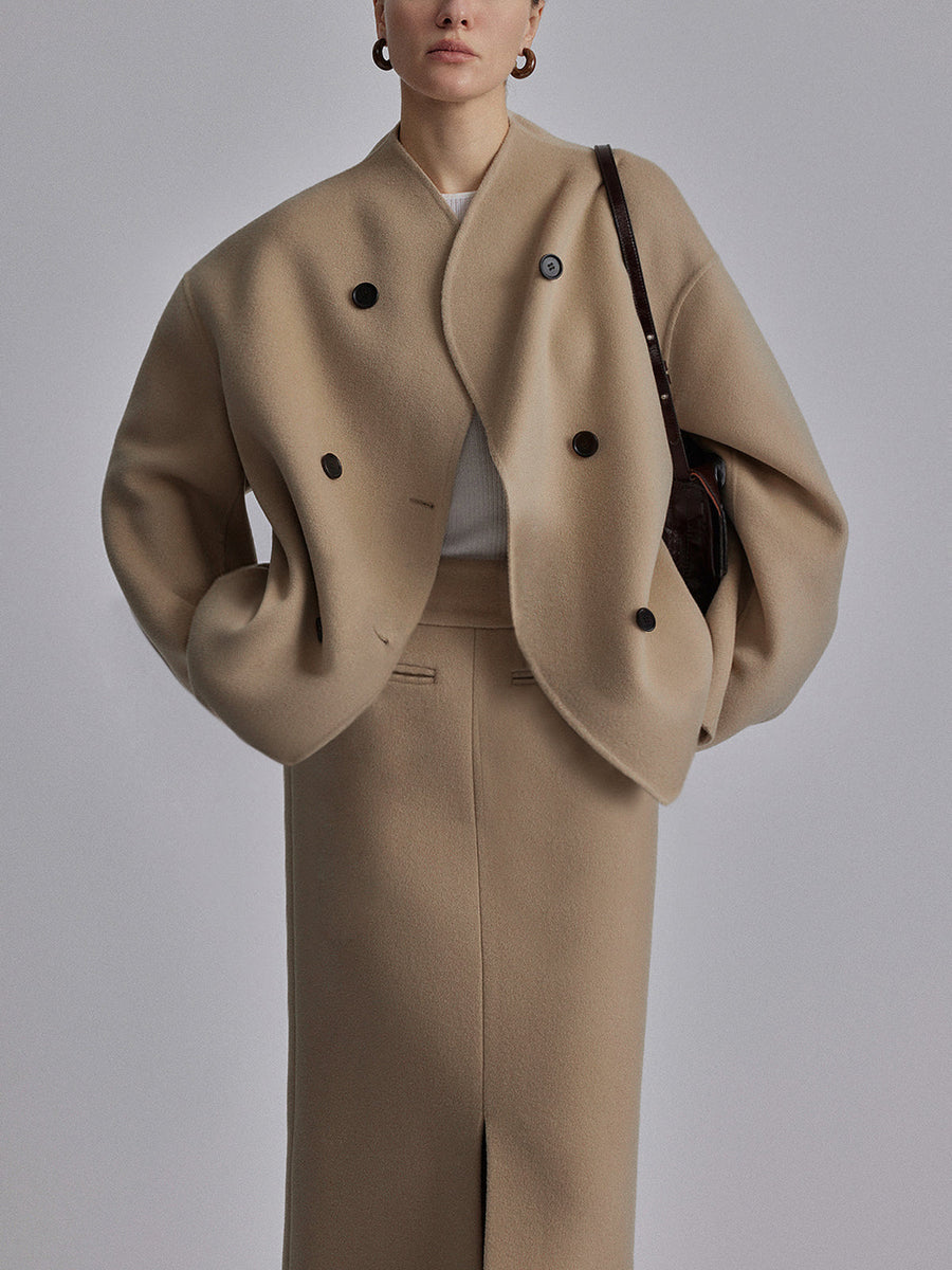 Charlene | Women's Double-Breasted Pea Coat
