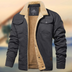 Teddy Men's Sherpa Collar Casual Jacket - Gray
