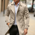 Vincent | Men's Double-Breasted Long Trench Coat - Cream