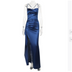 Lucia | Elegant Maxi Dress with High Slit - Navy