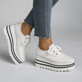 Remy | Women's Platform Lace-Up Oxford Shoes in Luxurious Leather