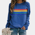 Tabitha | Women's Long Sleeve Crewneck Sweatshirt - Blue