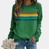 Tabitha | Women's Long Sleeve Crewneck Sweatshirt - Green