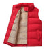 Saul | Men's Quilted Puffer Vest - Red