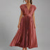 Samantha | Elegant Midi Dress For Any Occasion - Rose Gold