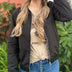 Sheryl | Women's Lightweight Bomber Jacket - Black