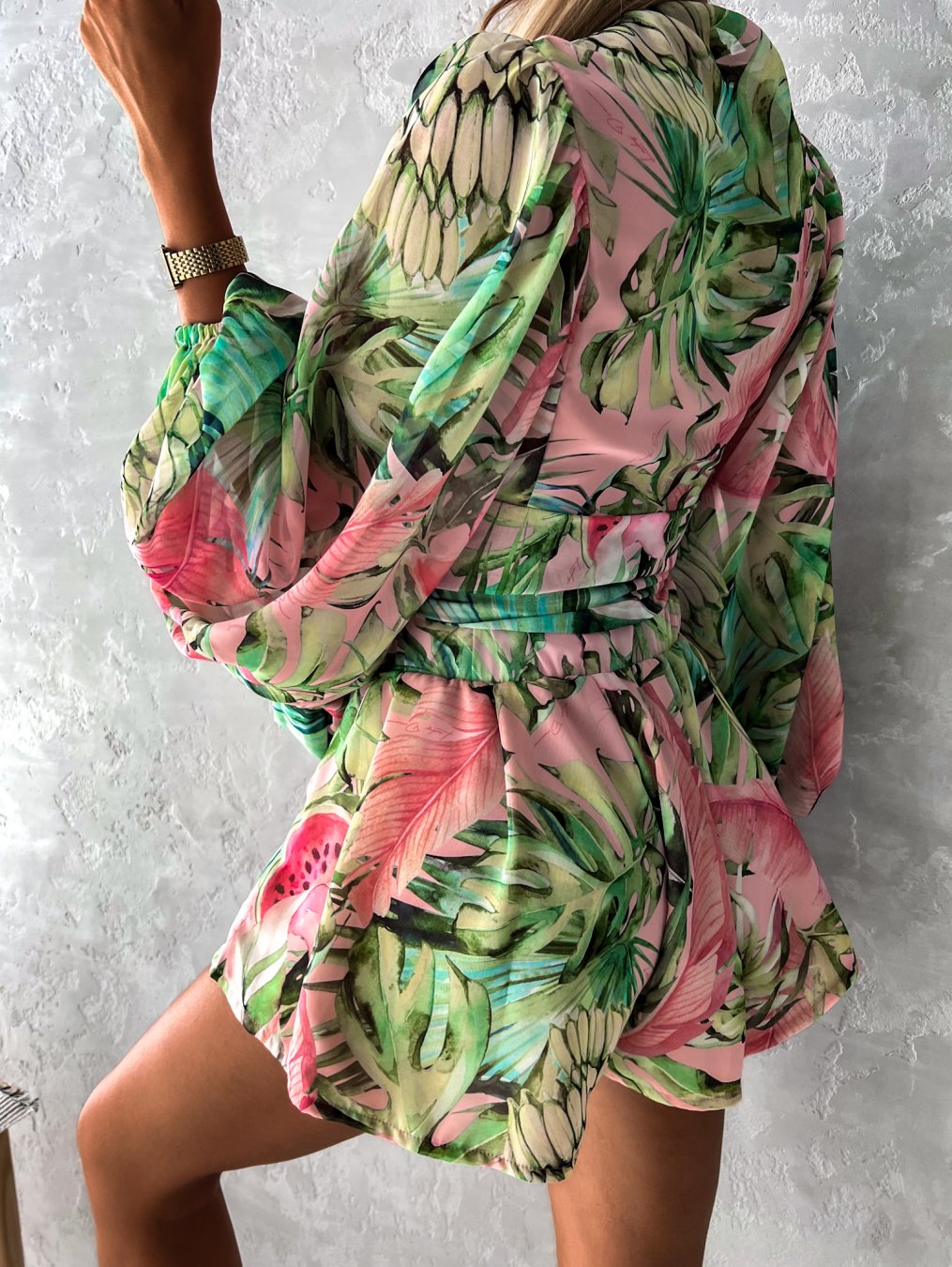 Ivy | Women's Elegant Flowy Two-Piece Shorts and Blouse Set