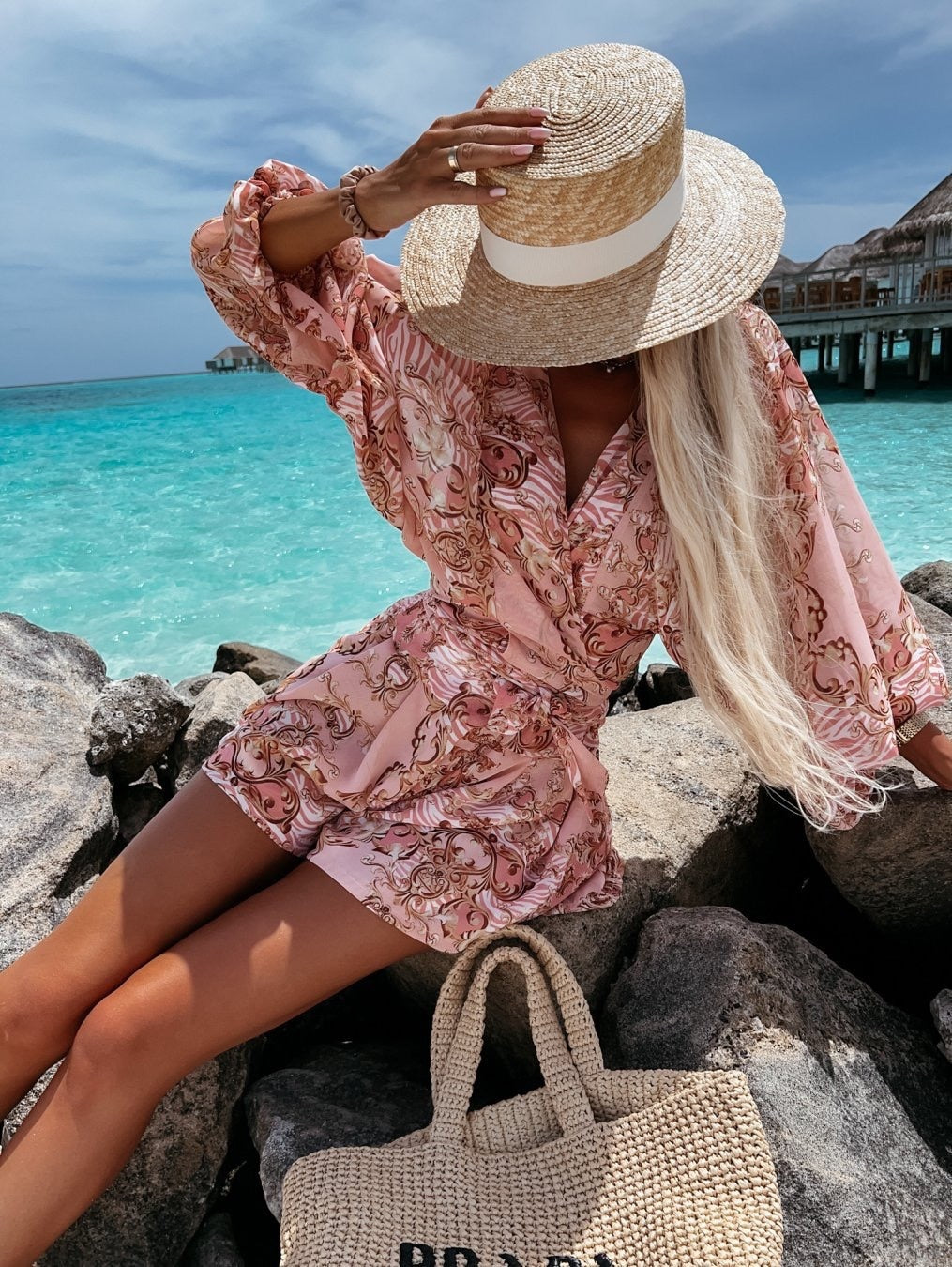 Ivy | Women's Elegant Flowy Two-Piece Shorts and Blouse Set