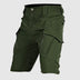 Vowe Tactical Cargo Shorts - Durable Cotton Blend - Relaxed Fit - Green