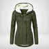 Teresa | Women's Hooded Fleece-Lined Winter Jacket - Army Green