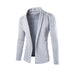 Miles | Men's Open Front Cardigan - Gray
