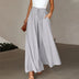 Gabriella | High Waist Elastic Drawstring Pants with Pockets - Gray