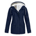 Stacy | Women's A-Line Long Sleeve Pullover Hoodie - Blue