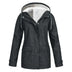 Stacy | Women's A-Line Long Sleeve Pullover Hoodie - Black