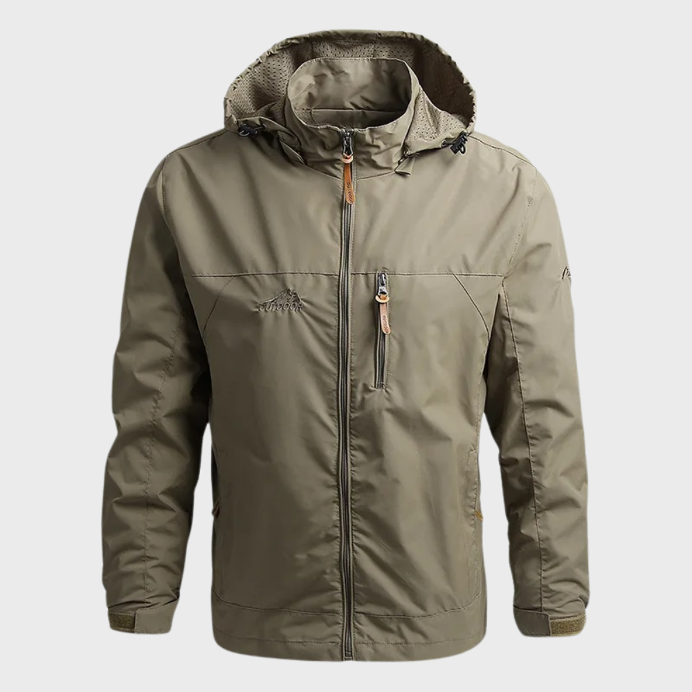 Don Men's Lightweight Hooded Windbreaker Jacket