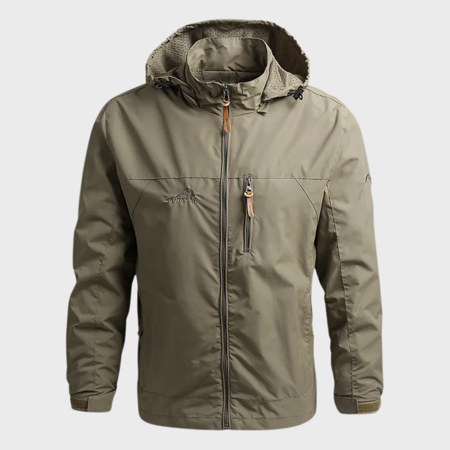 Don Men's Lightweight Hooded Windbreaker Jacket