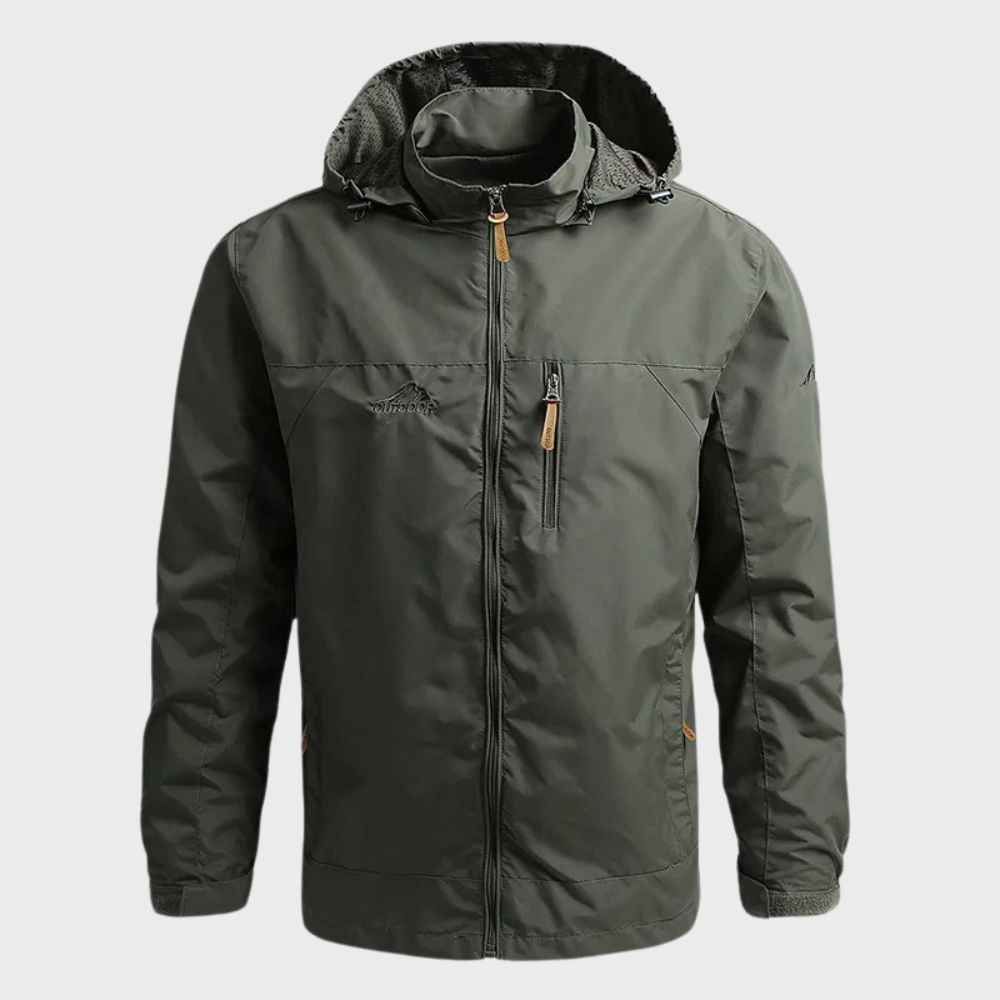 Don Men's Lightweight Hooded Windbreaker Jacket