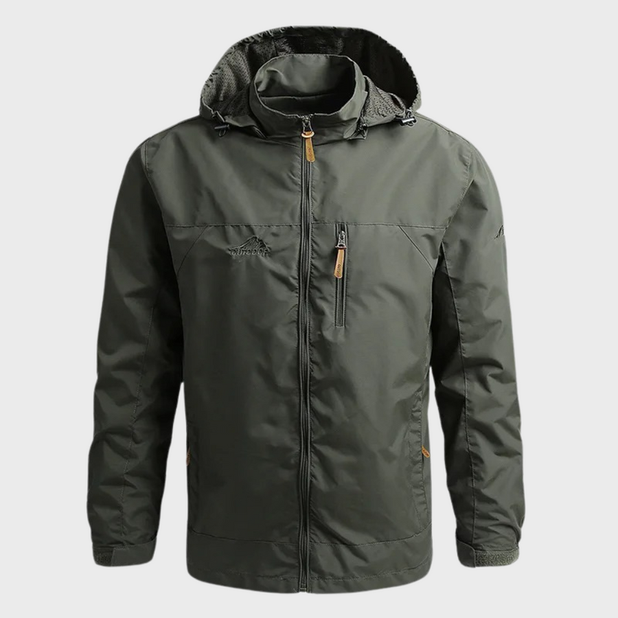 Don Men's Lightweight Hooded Windbreaker Jacket