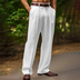 Tyrone | Luxe Summer Men's Pants - White