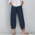 Lillian | Chic High-Quality Trousers - Navy