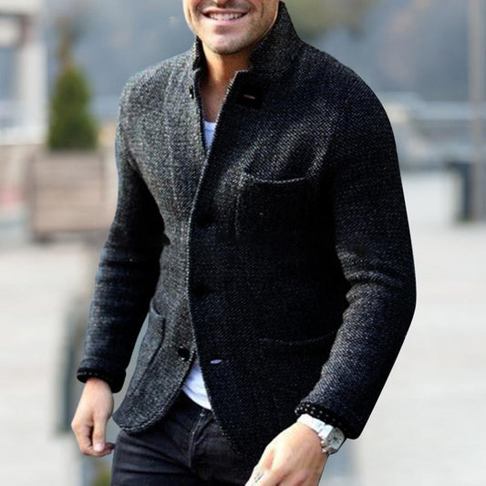 Isaac | Men's Button-Down Casual Jacket in Luxurious Fabric