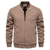 Brad Men's Zip-Up Bomber Jacket - Brown