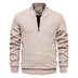 Brad Men's Zip-Up Bomber Jacket - Beige