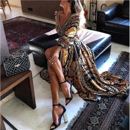 Harmony Bohemian Maxi Dress - Elegant and Flowing