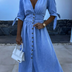Kendra | Elegant Denim Dress - Chic and Comfortable Design - Blue