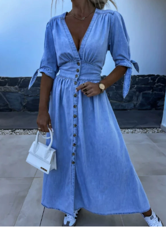 Kendra | Elegant Denim Dress - Chic and Comfortable Design