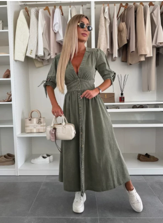 Kendra | Chic Denim Dress - Comfortable Elegance