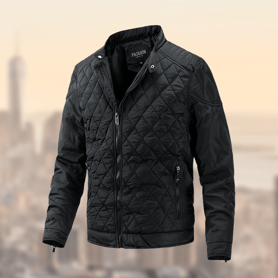 William Men's Lightweight Quilted Bomber Jacket