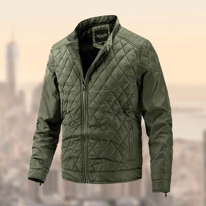 William Men's Lightweight Quilted Bomber Jacket
