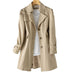Leslie | Women's Fit-and-Flare Trench Coat - Khaki