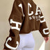 Donna | Women's Oversized Crewneck Sweatshirt - Brown