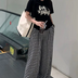 Sofia | High-Waisted Relaxed Fit Checkered Trousers - Black