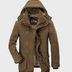 Andrew Men's Hooded Parka Jacket - Brown
