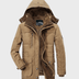 Andrew Men's Hooded Parka Jacket - Khaki