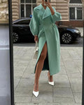 Phyllis | Women's Double-Breasted Maxi Coat