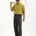 Miles | Men's Wide Leg Trousers - Dark Grey