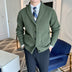 Alexander | Men's Knit Button-Front Jacket - Army Green
