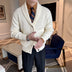 Alexander | Men's Knit Button-Front Jacket - Cream