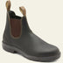 Aiden | Men's Chelsea Ankle Pull-On Boots in Premium Leather - Black Brown