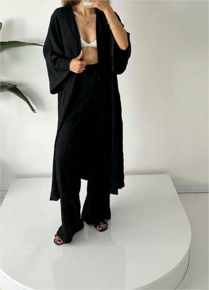 Grynet | Luxurious Pleated Kimono Set