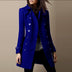 Janice | Women's Double-Breasted Mid-Length Coat - Blue