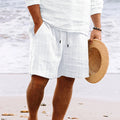 Relaxed Fit Shorts with Drawstring and Pockets