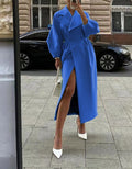 Phyllis | Women's Double-Breasted Maxi Coat